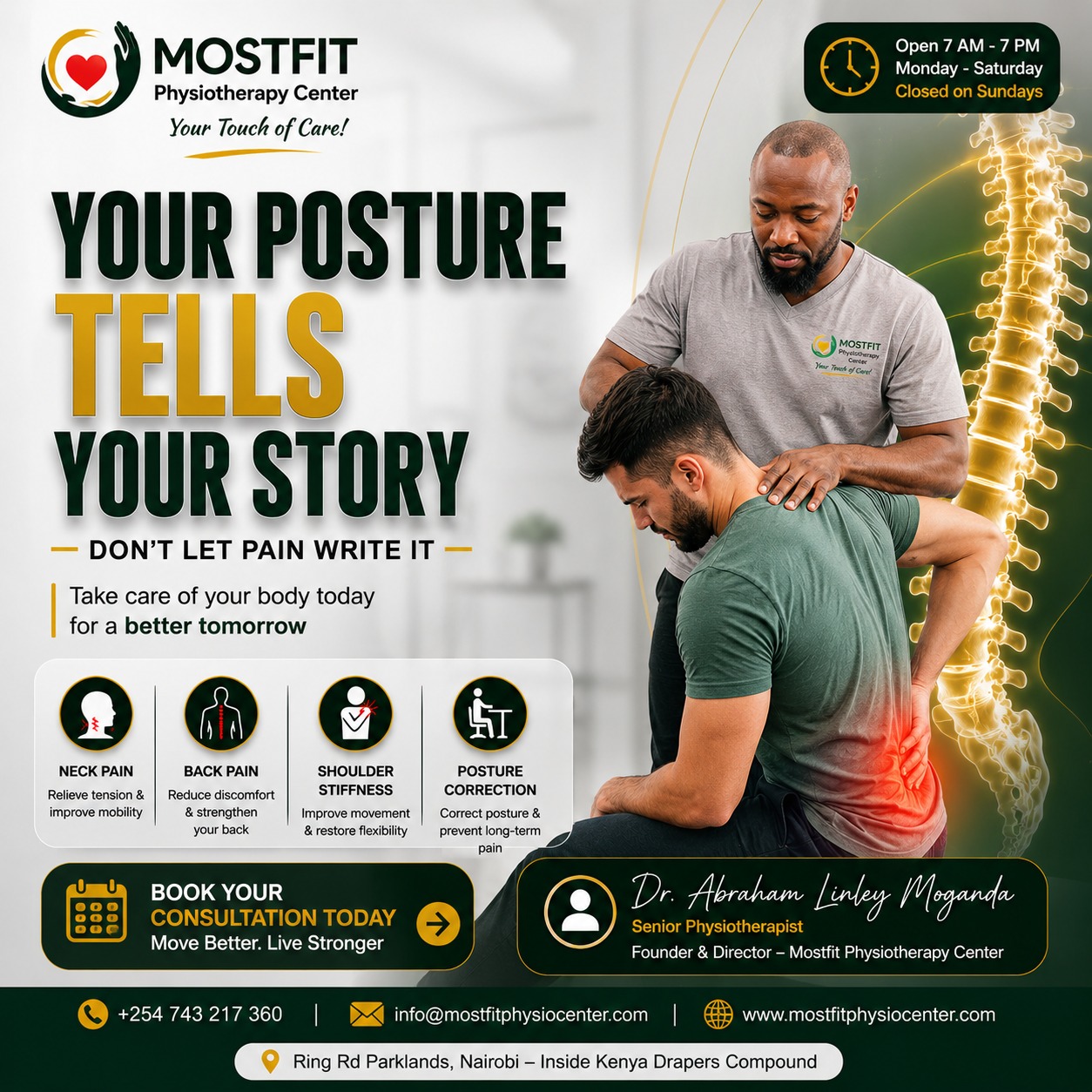 Posture Correction Physiotherapy at Mostfit - Mostfit Physiotherapy Center Posture Correction Physiotherapy at Mostfit