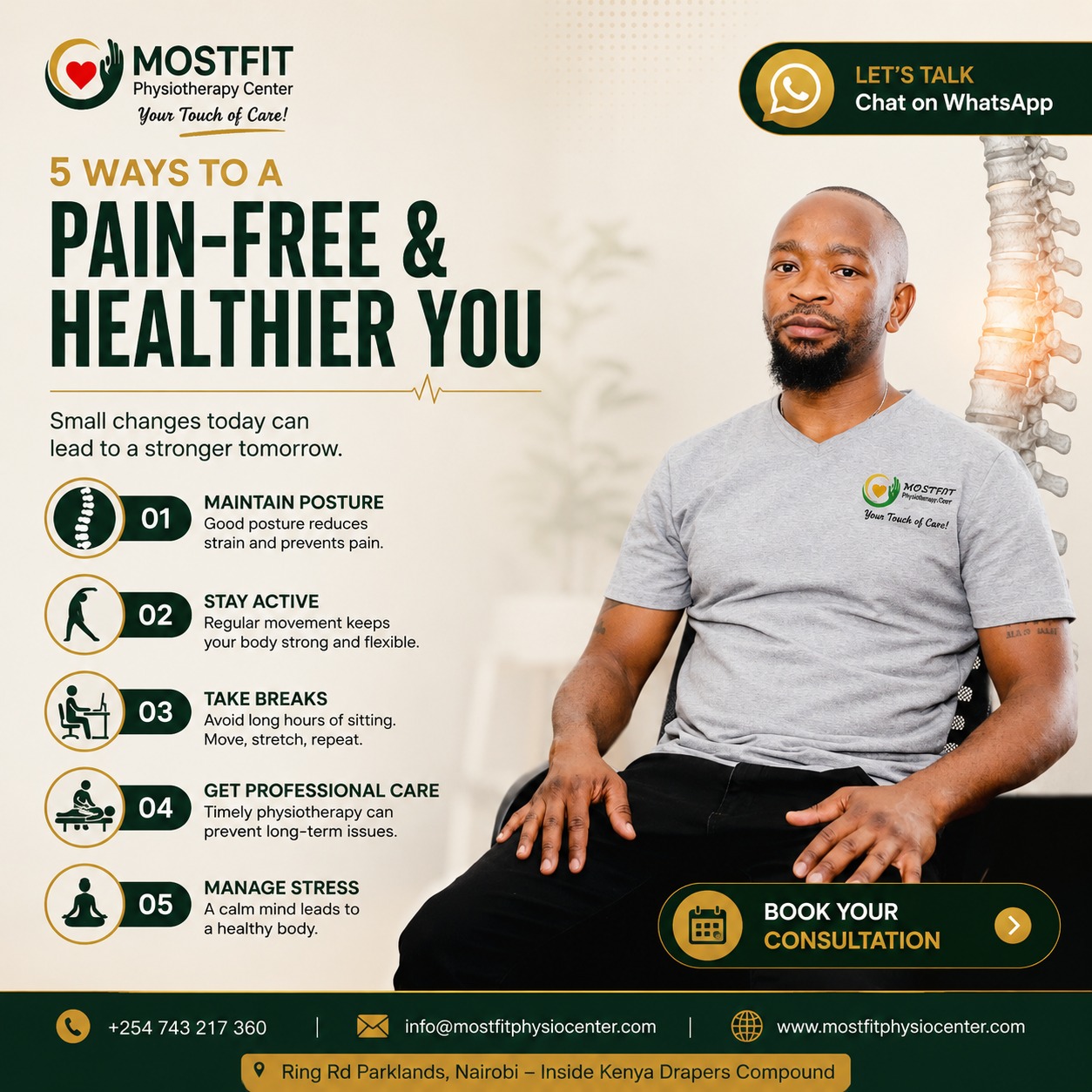 Tailored Pain Relief and Posture Alignment Therapy - Mostfit Physiotherapy Center