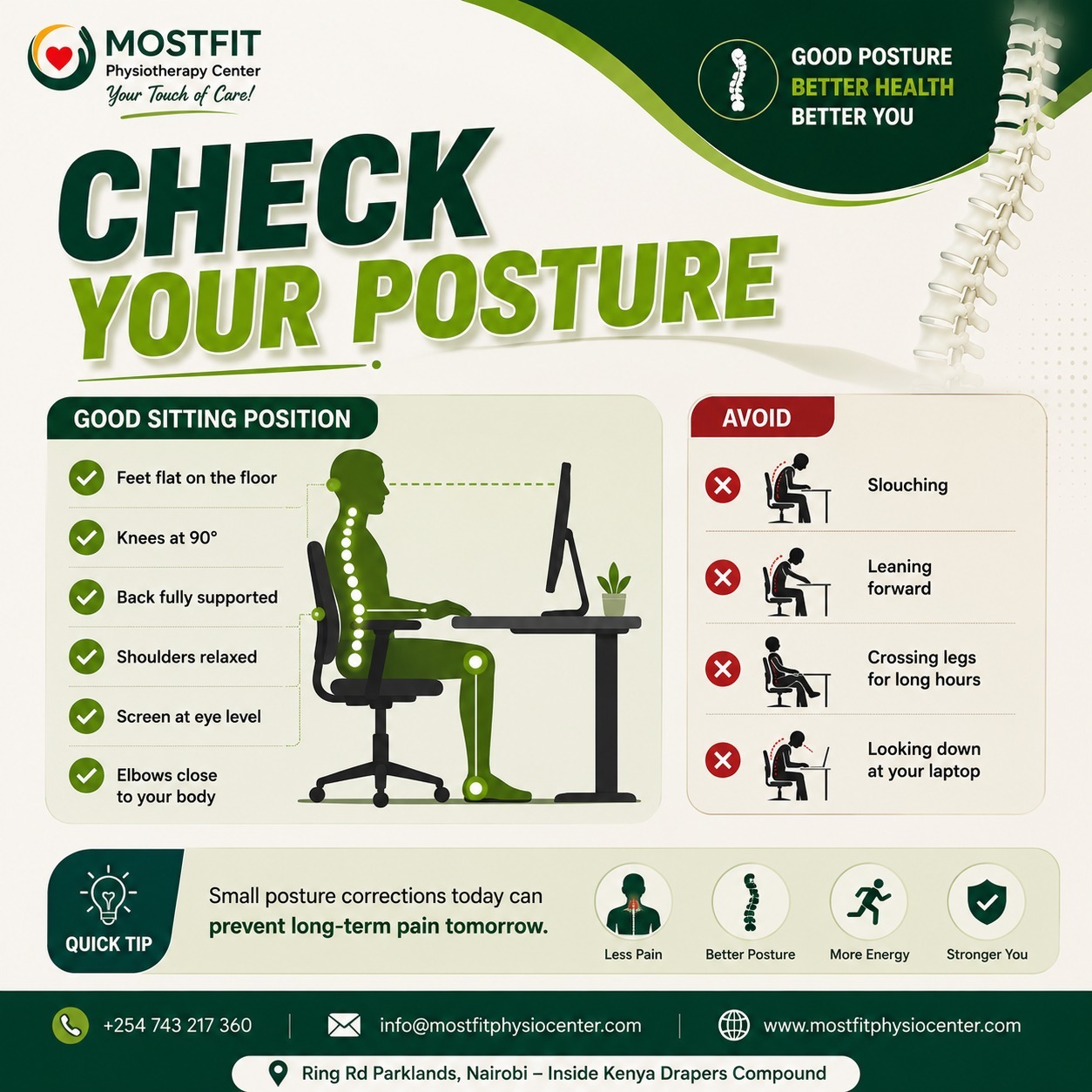 Posture Correction Physiotherapy at Mostfit - Mostfit Physiotherapy Center