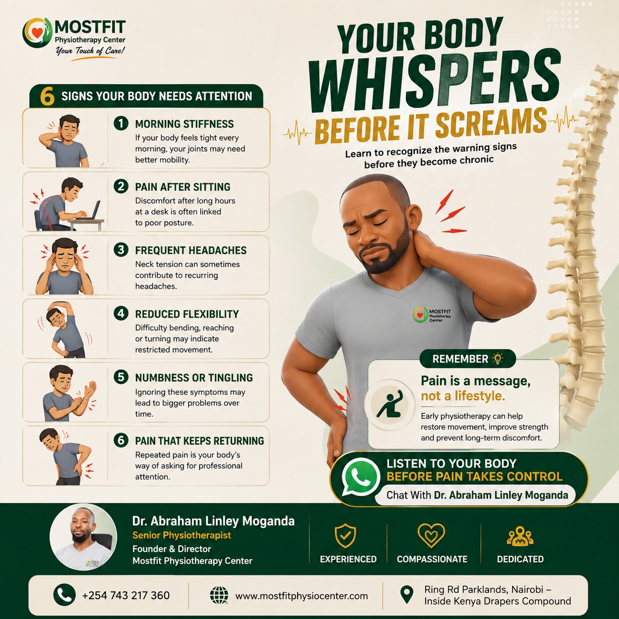 World Class Spinal Physiotherapy at Mostfit - Mostfit Physiotherapy Center