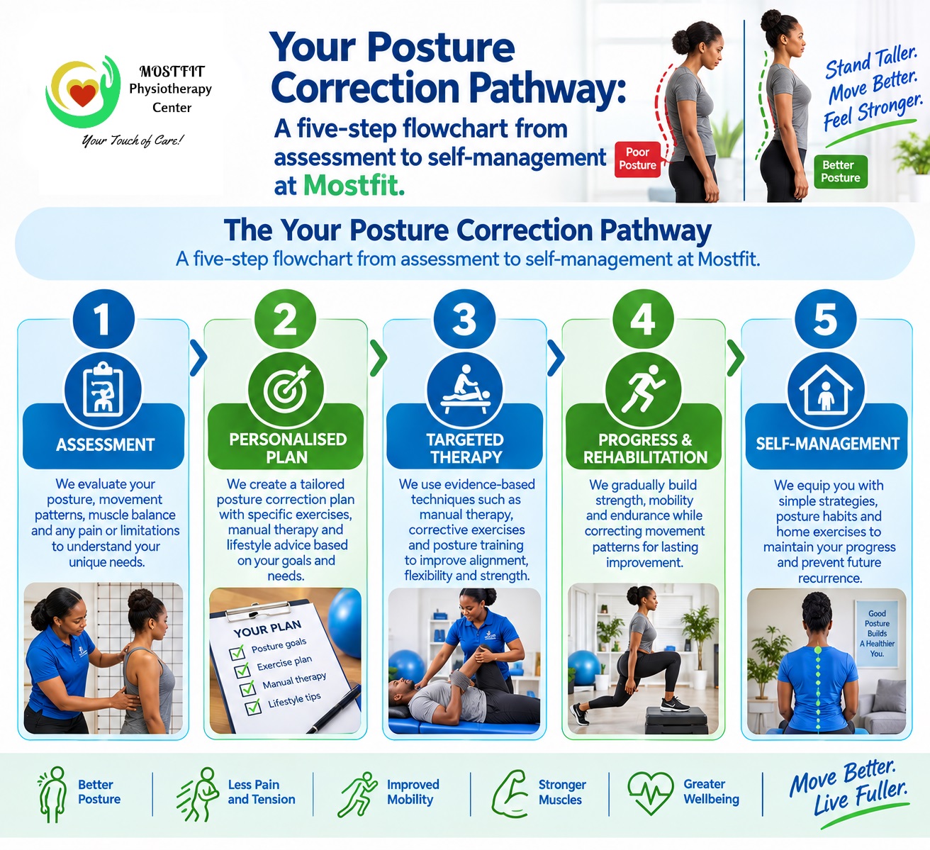 Posture Correction Physiotherapy at Mostfit - Mostfit Physiotherapy Center posture correction pathway